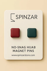 Burgundy-Charcoal Hijab Magnet Pins