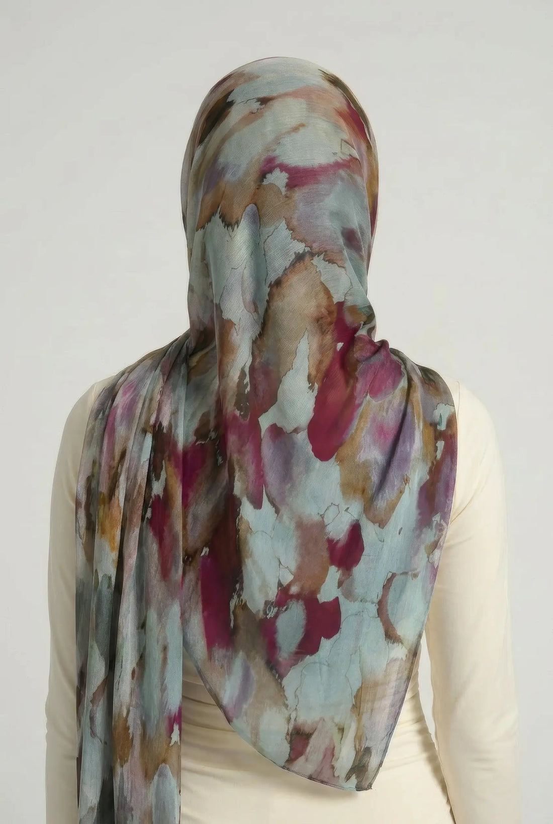 Watercolor Floral – Georgette Hijab