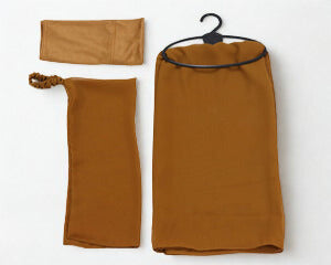 3 Pcs Hijab Niqab Set Mocha