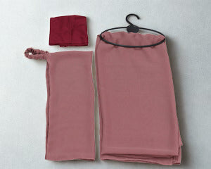 3 Pcs Hijab & Niqab Set - Rosewood