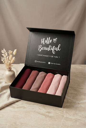 Georgette Hijab Box - Chic Pastels