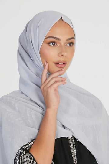 Georgette Hijab - Grey