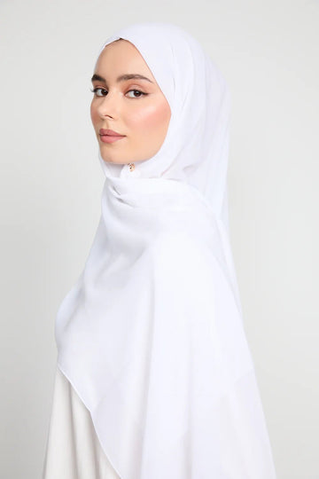 Georgette Hijab - Off White