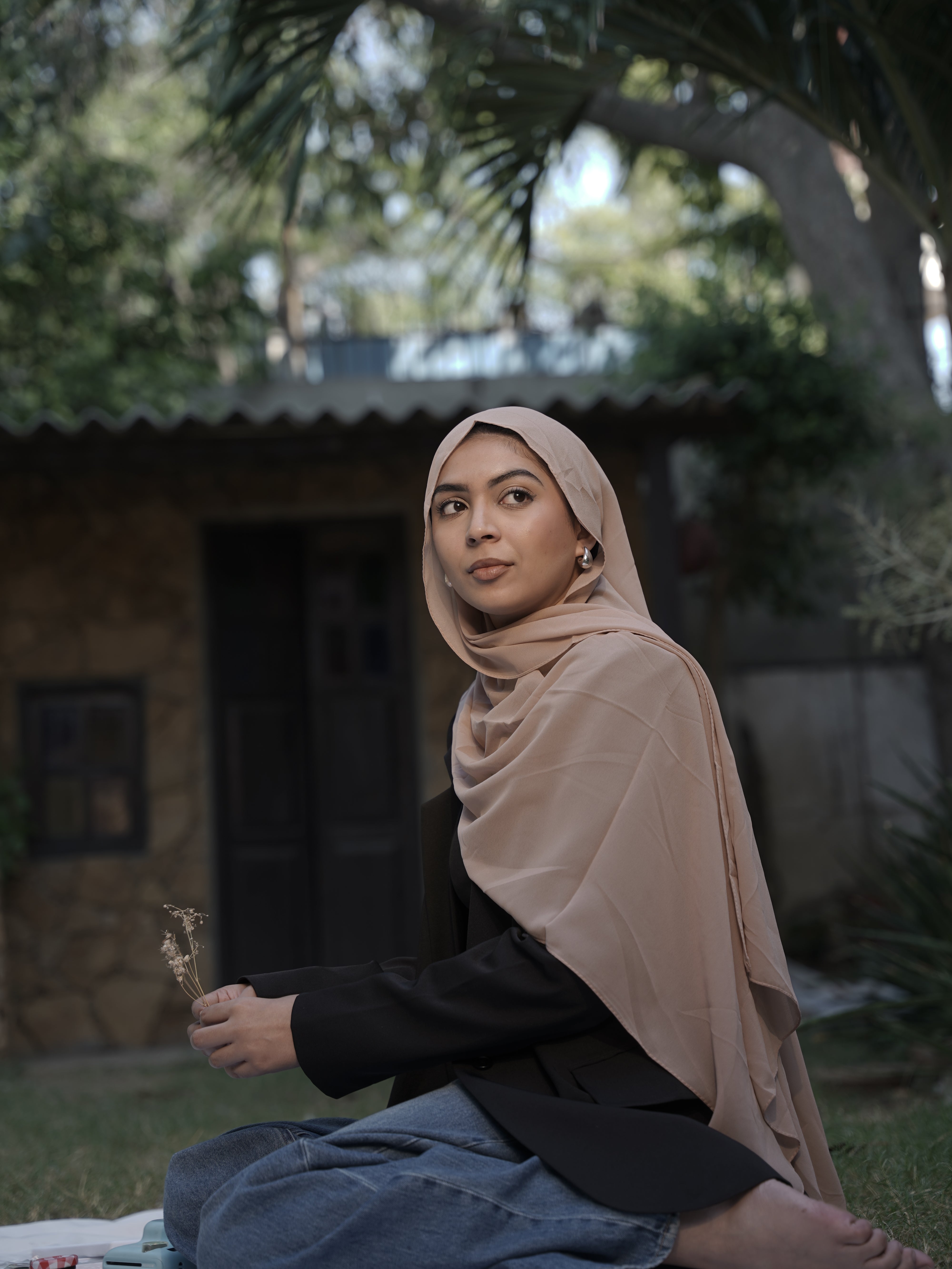 Plain Georgette - Emerald Green