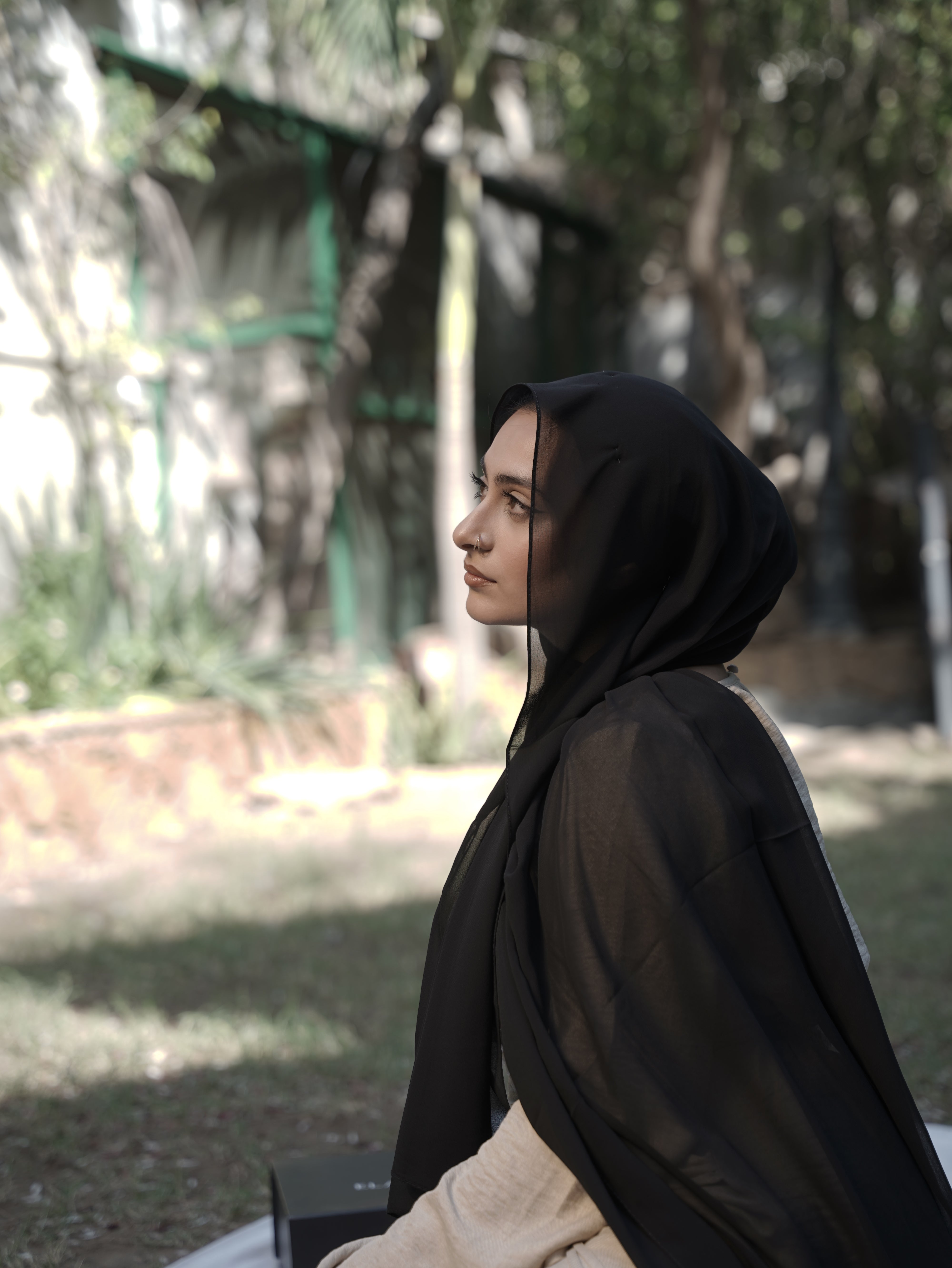 Plain Georgette - Black