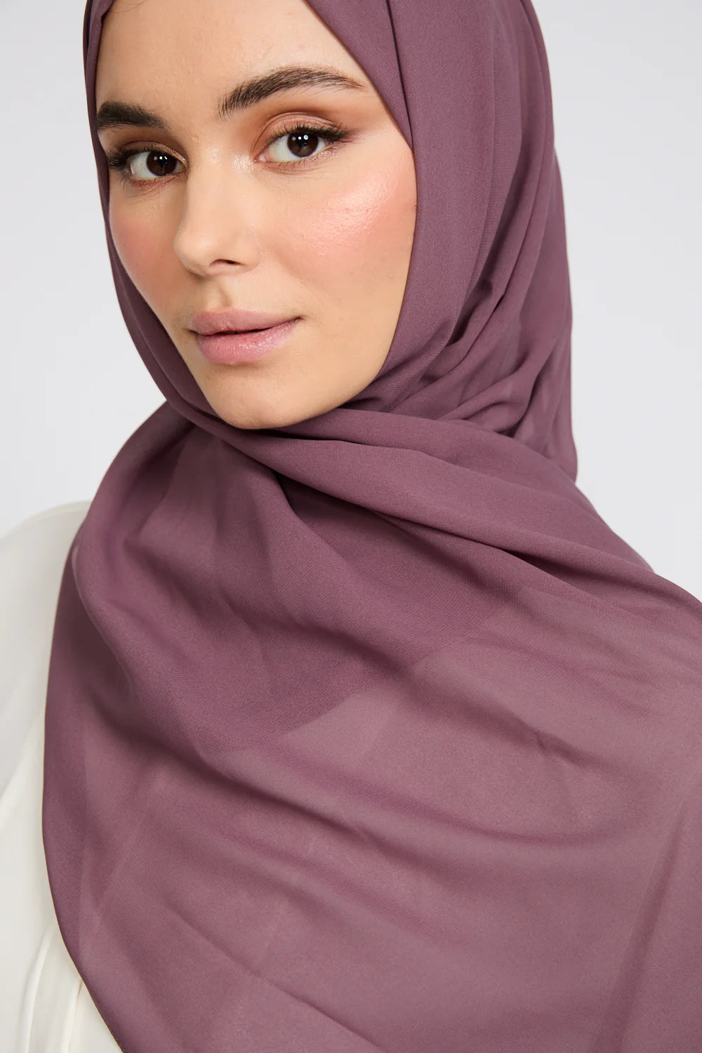 Georgette Hijab - Mulberry Haze