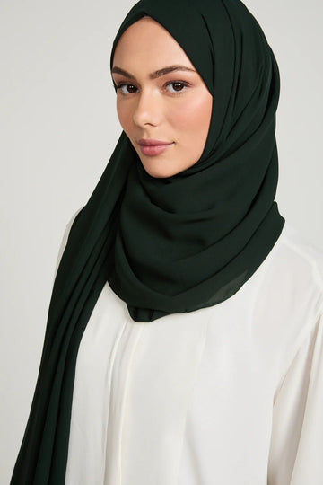 Georgette Hijab - Midnight Forest