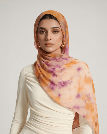 Desert Sunset Veil – Georgette Hijab