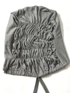 Essential Ruched Hijab Cap - Smoke