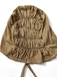 Essential Ruched Hijab Cap - Walnut