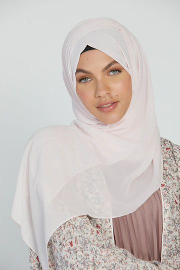 Georgette Hijab - Light Blush