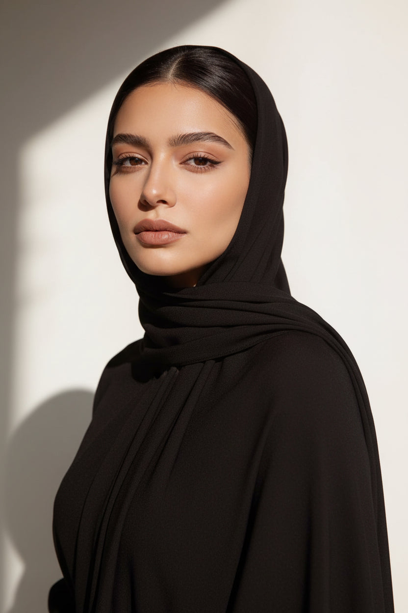Modal Hijab - Jet Black