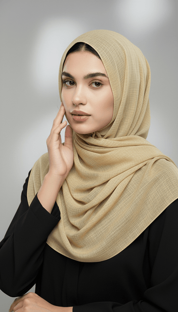 Turkish Lawn Hijab - Khaki
