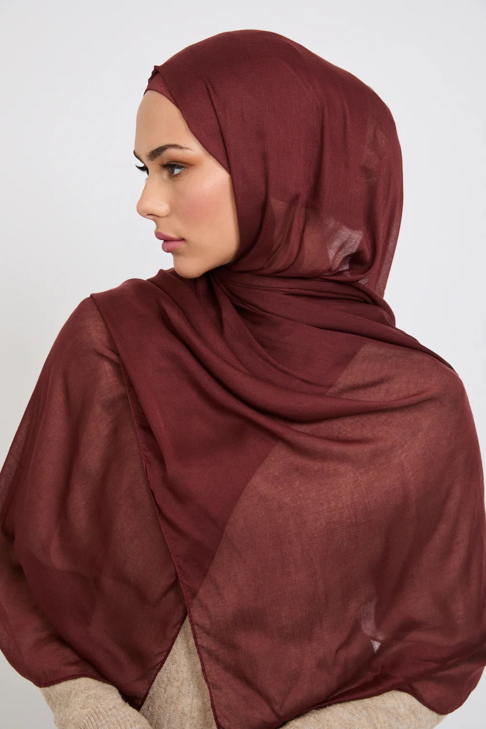Modal Hijab - Deep Mahogany