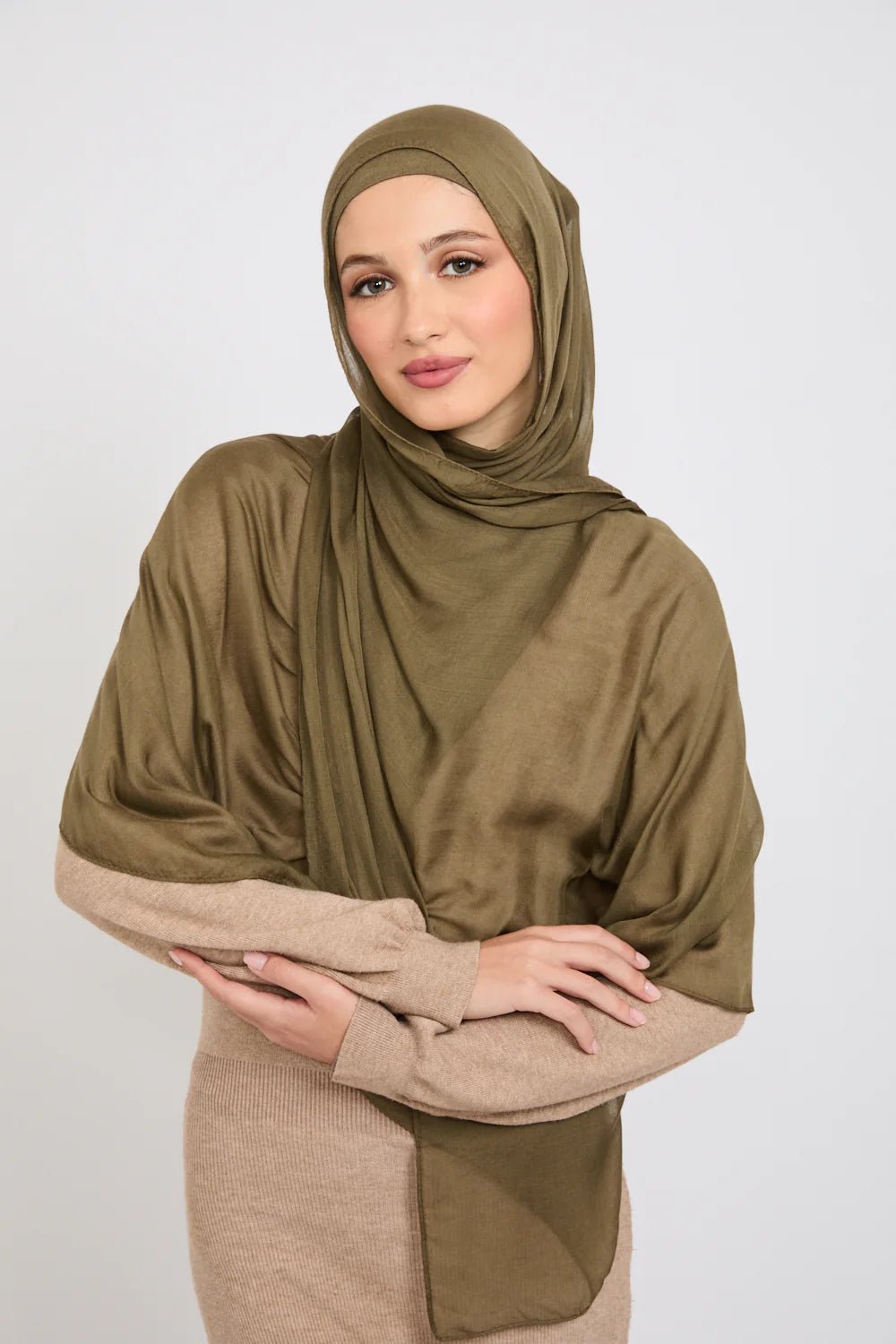 Modal Hijab - Smokey Olive