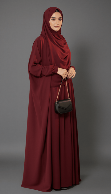 Namaz Gown - Maroon