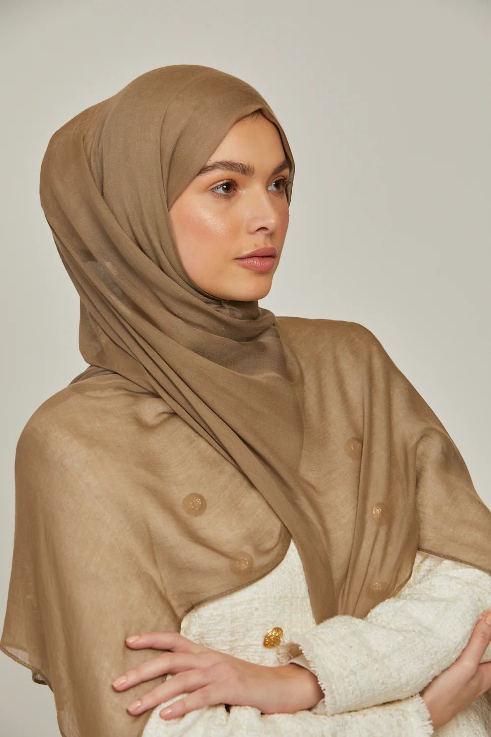Modal Hijab - Taupe