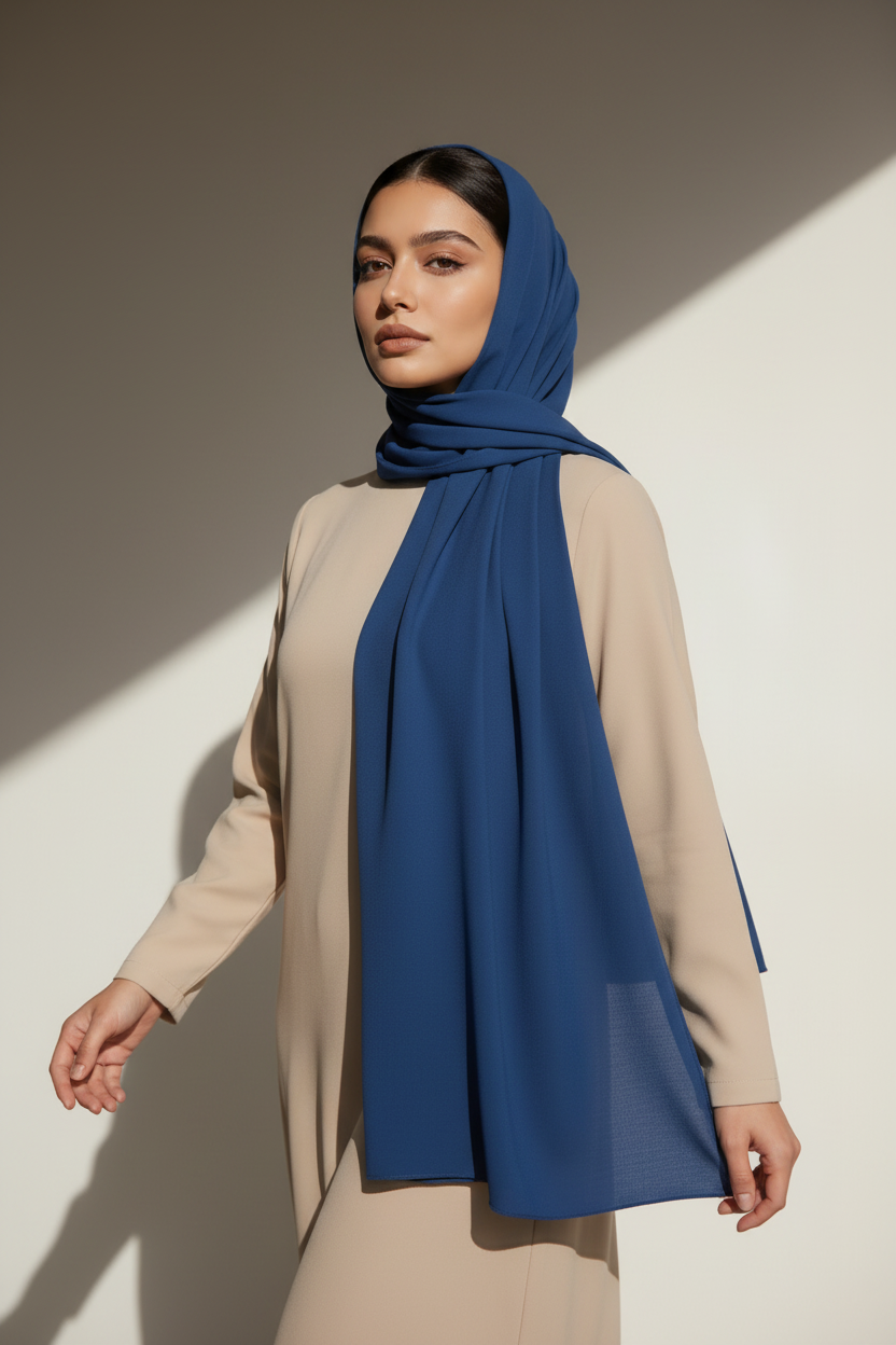Modal Hijabs - Ocean Depth Blue