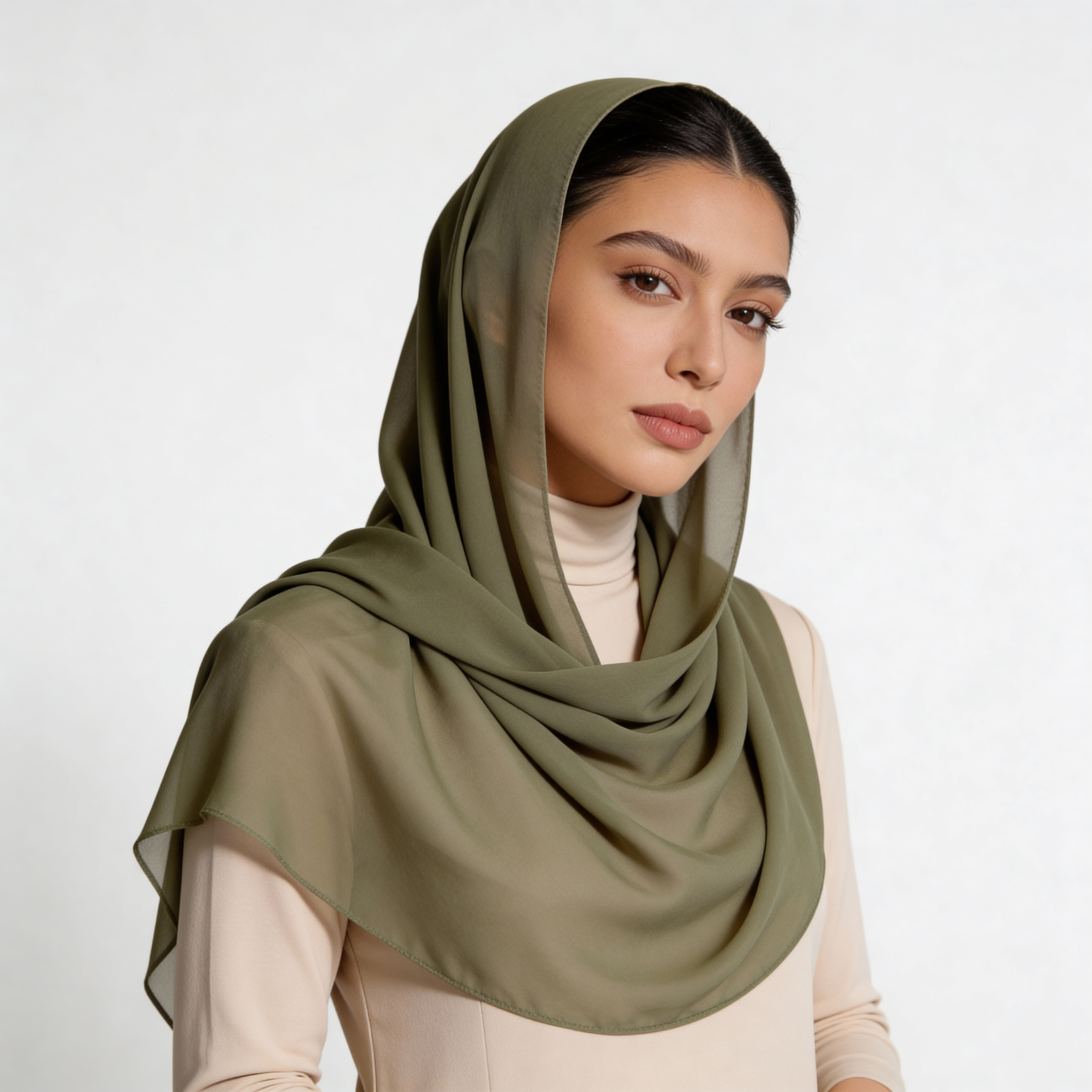 Georgette Hijab - Sage