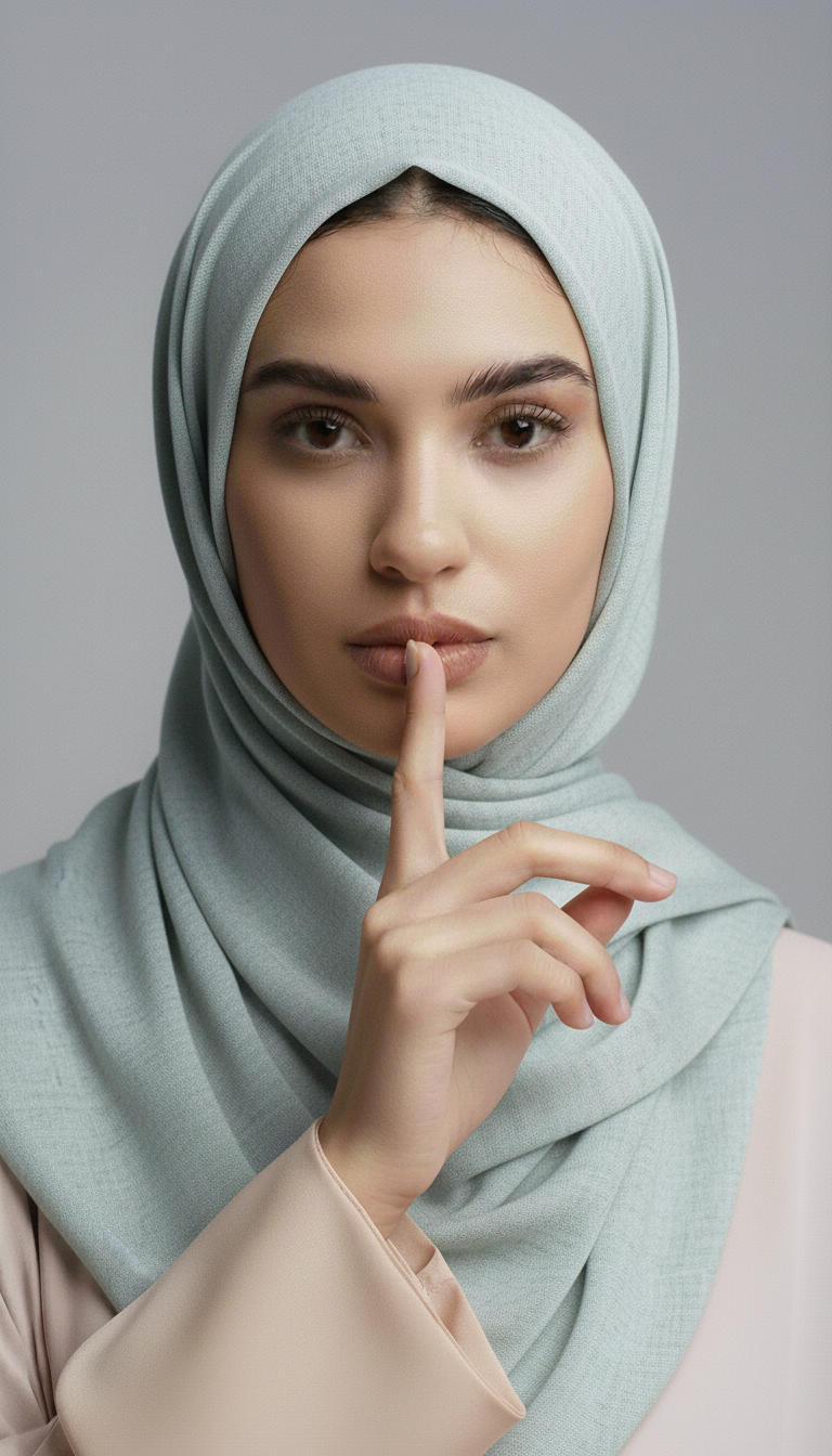 Turkish Lawn Hijab - Silver