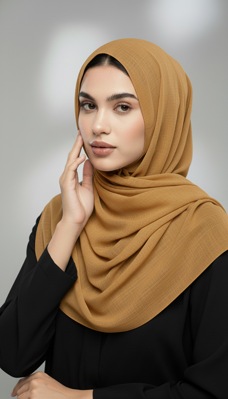 Turkish Lawn Hijab - Squash