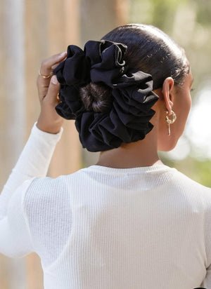 Volume Vibe Scrunchie - Black