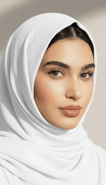 Turkish Lawn Hijab - White