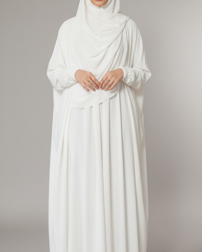 Namaz Gown - White