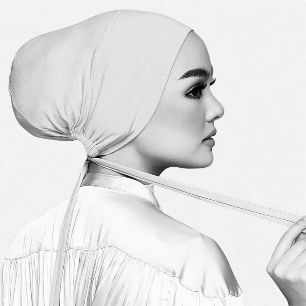 Bamboo Full Coverage Hijab Cap - Violet