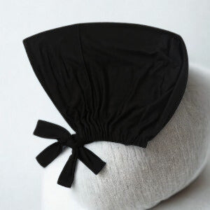 Bamboo Full Coverage Hijab Cap - Black