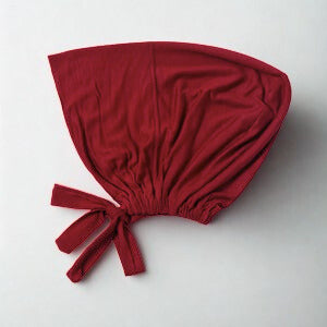Bamboo Full Coverage Hijab Cap - Pure Maroon