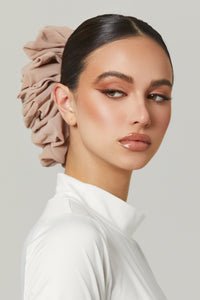 Chiffon Hijab Scrunchie- Nude