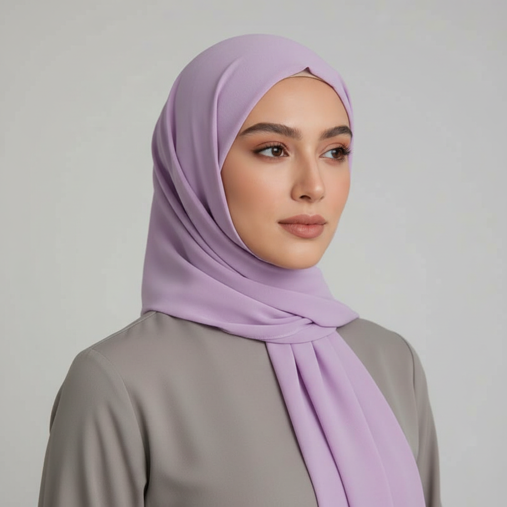 Georgette Hijab - Lavender