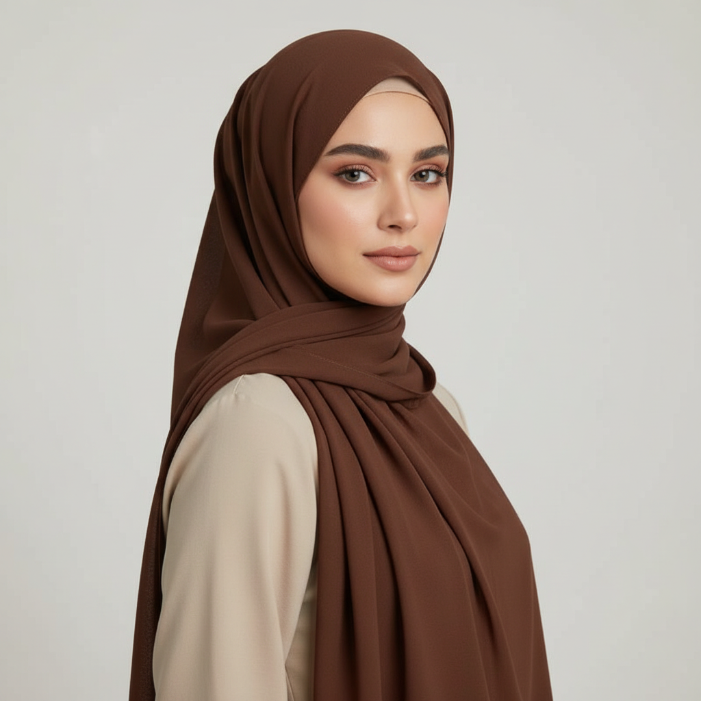 Georgette Hijab - Nutella
